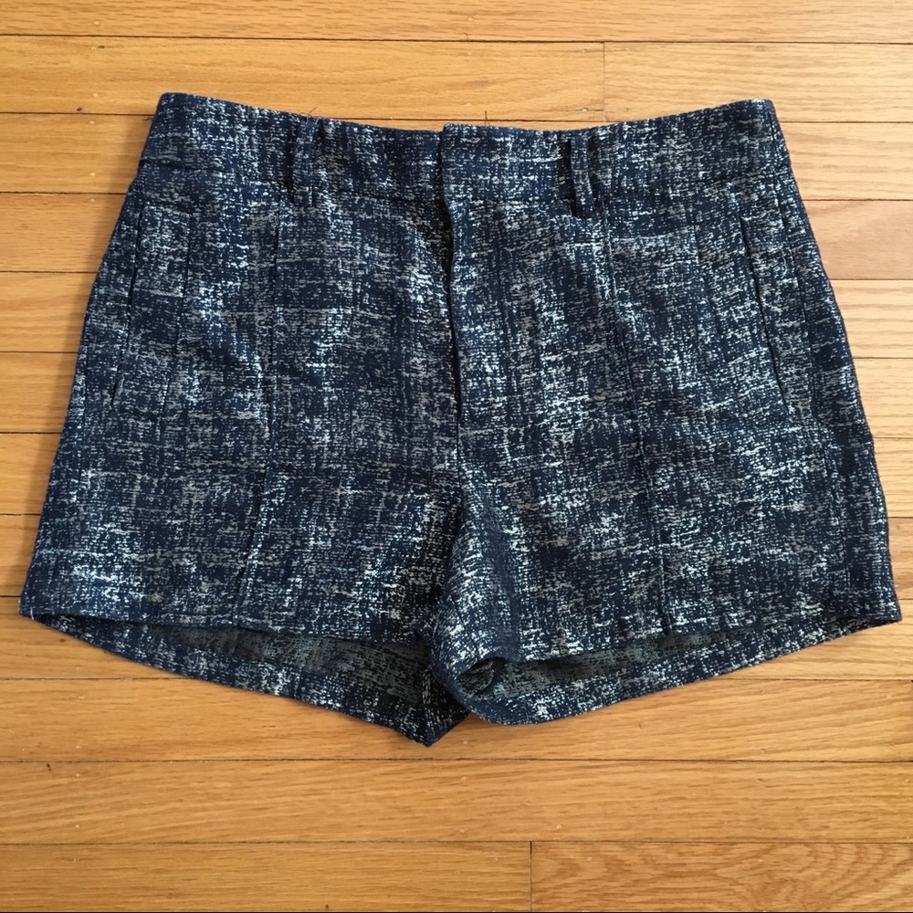 Madewell Navy/Metalic Gold Woven Shorts